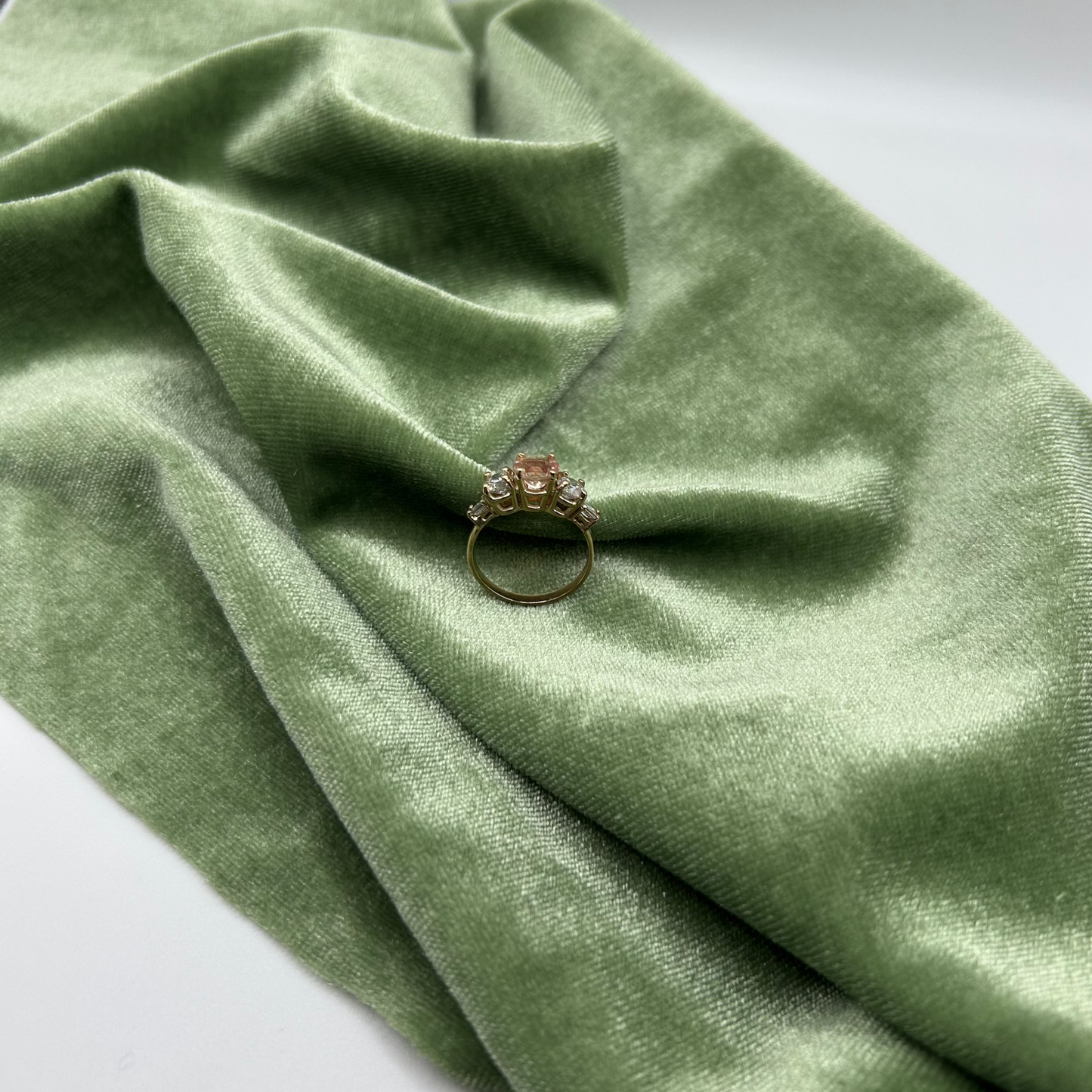 American minded Oregon Sunstone and diamond ring