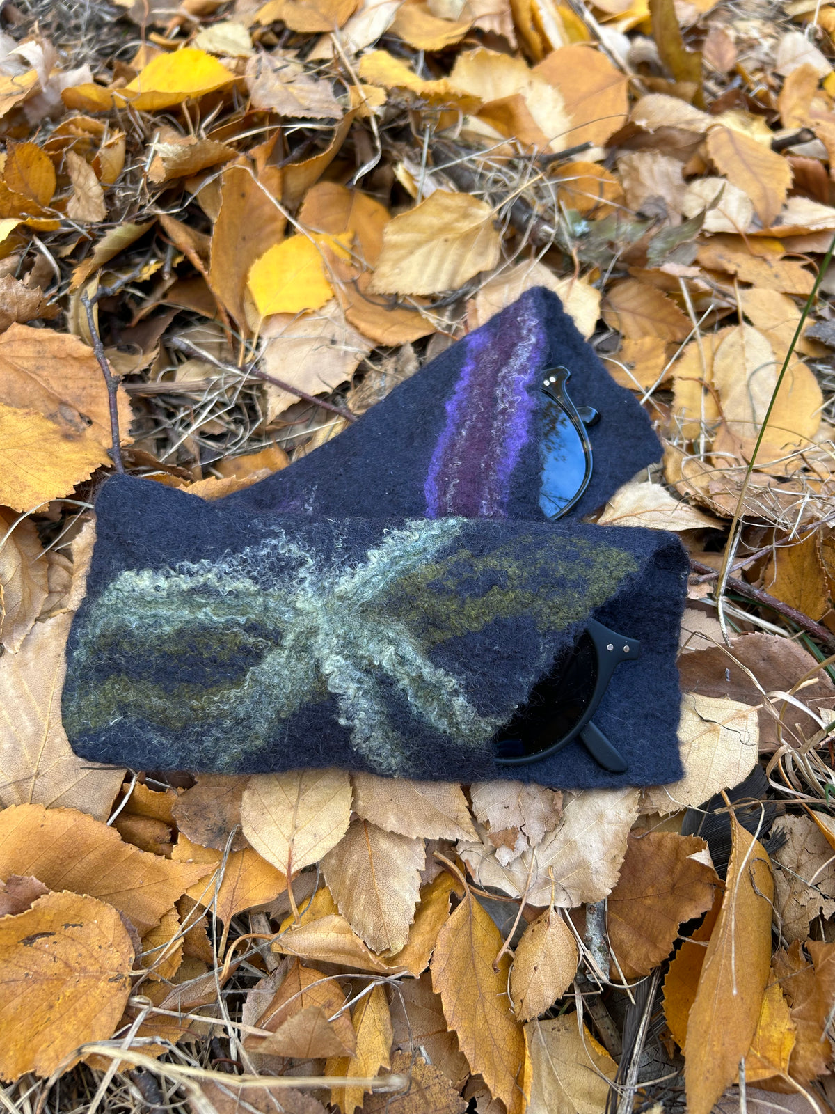 Handmade Sunglass sleve merino wool