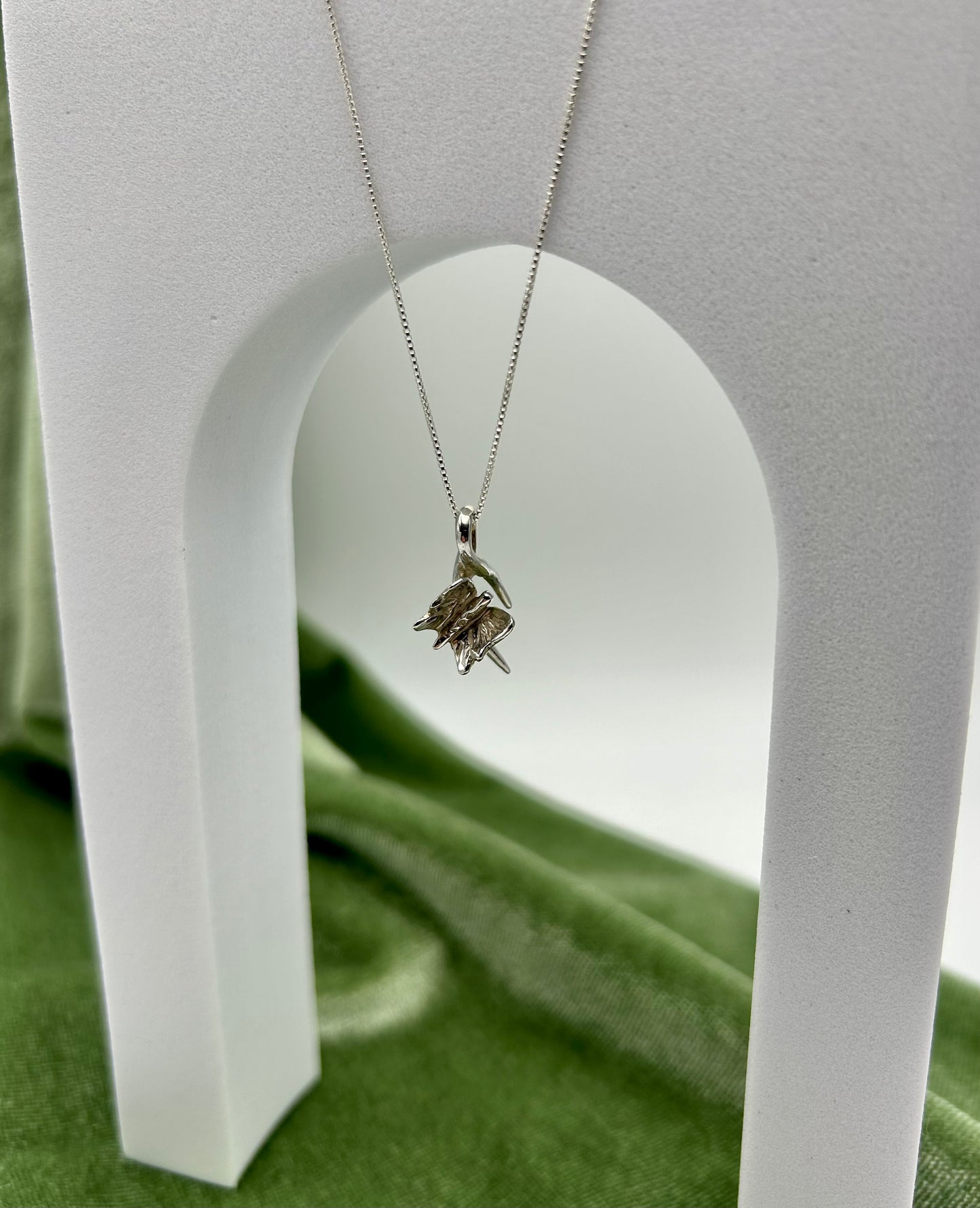 Hand Carved Butterfly Necklace