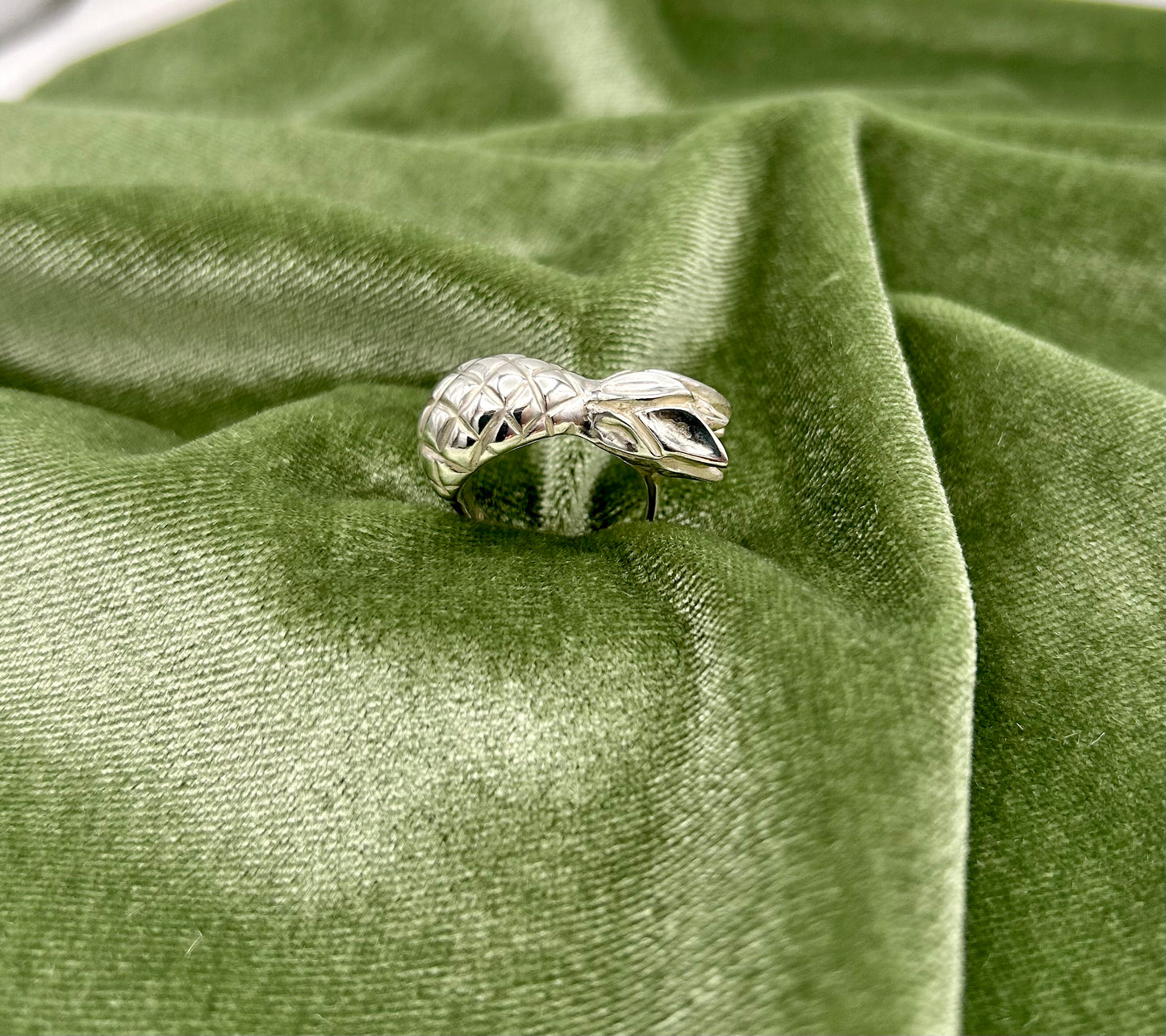 Large Hand Carved Pineapple Ring