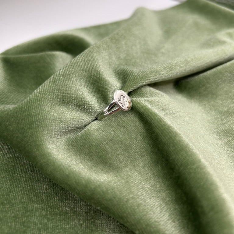 Song Bird Ring Sterling Silver and 14KY Gold Detail