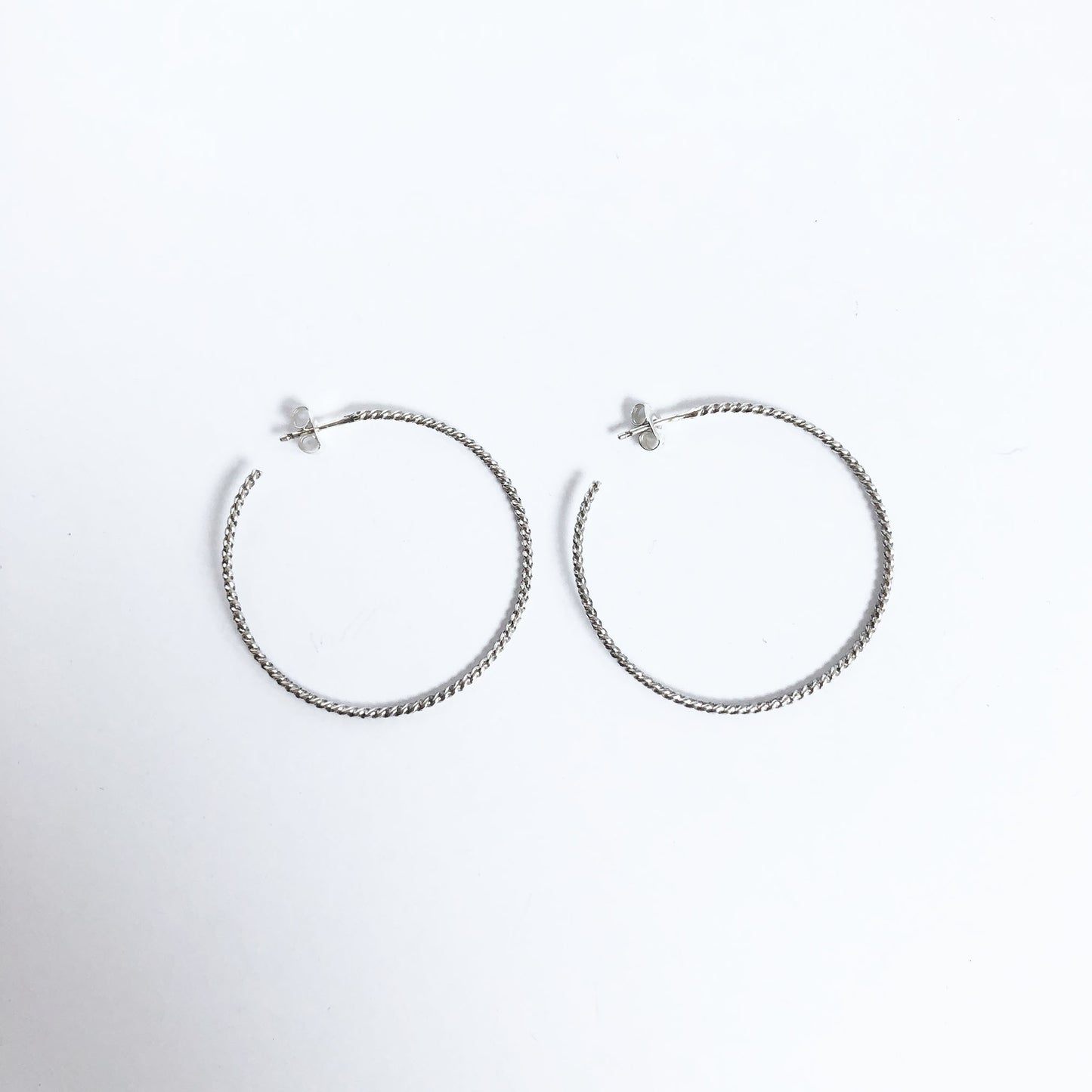 Classic Large Rope Hoop Earrings