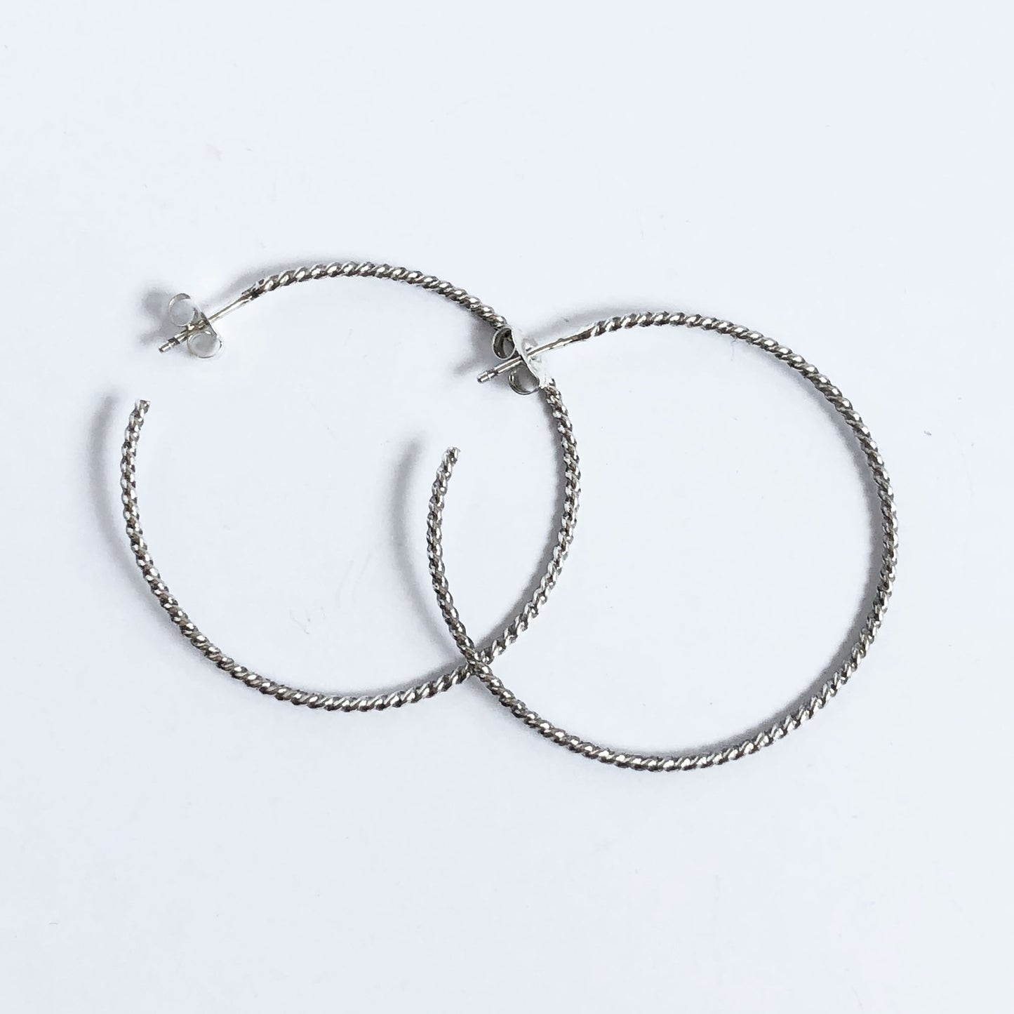 Classic Large Rope Hoop Earrings