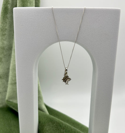Hand Carved Butterfly Necklace